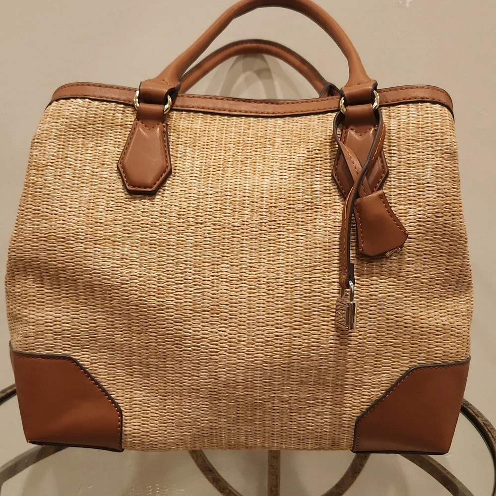 Nine West Tan and Brown Satchel